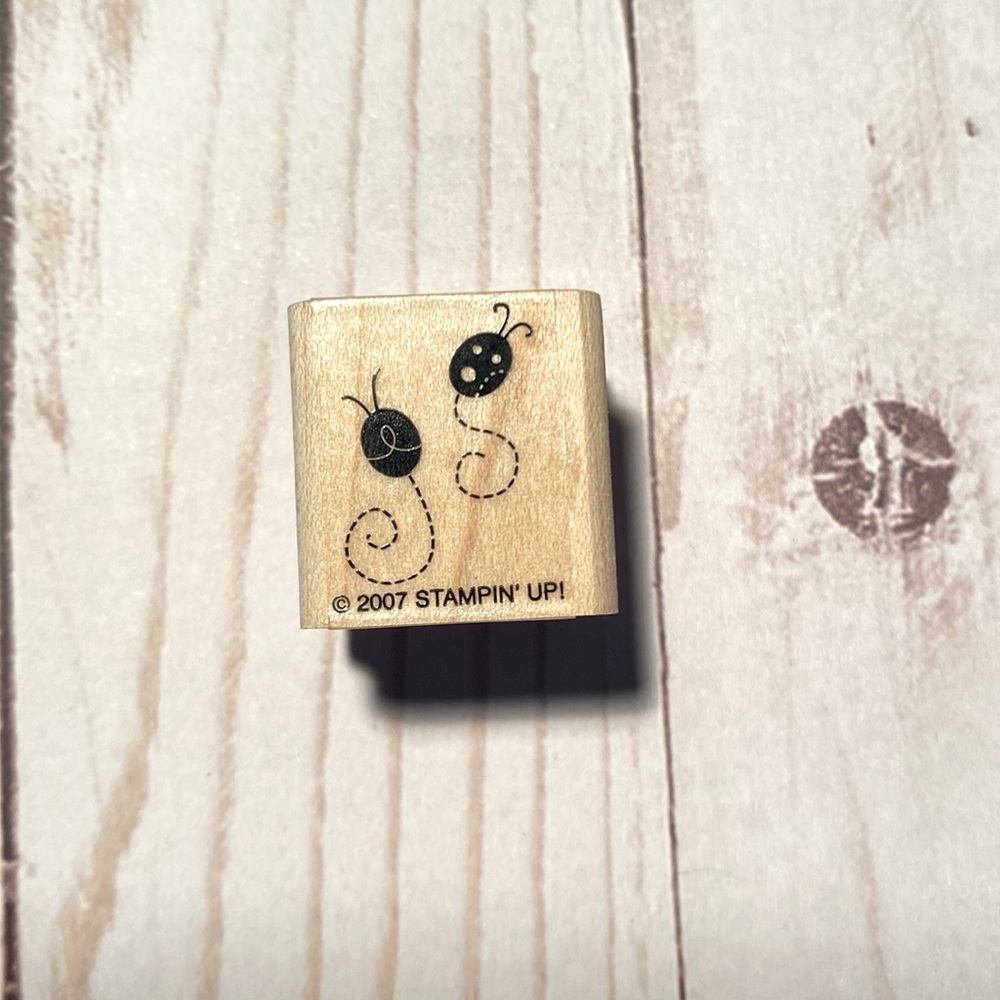 5/20$ RUBBER STAMP little ladybugs